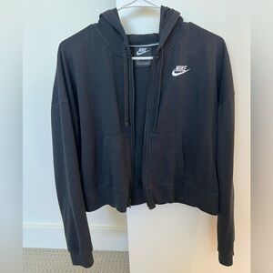 Nike Women's Black Zip-Up Hoodie